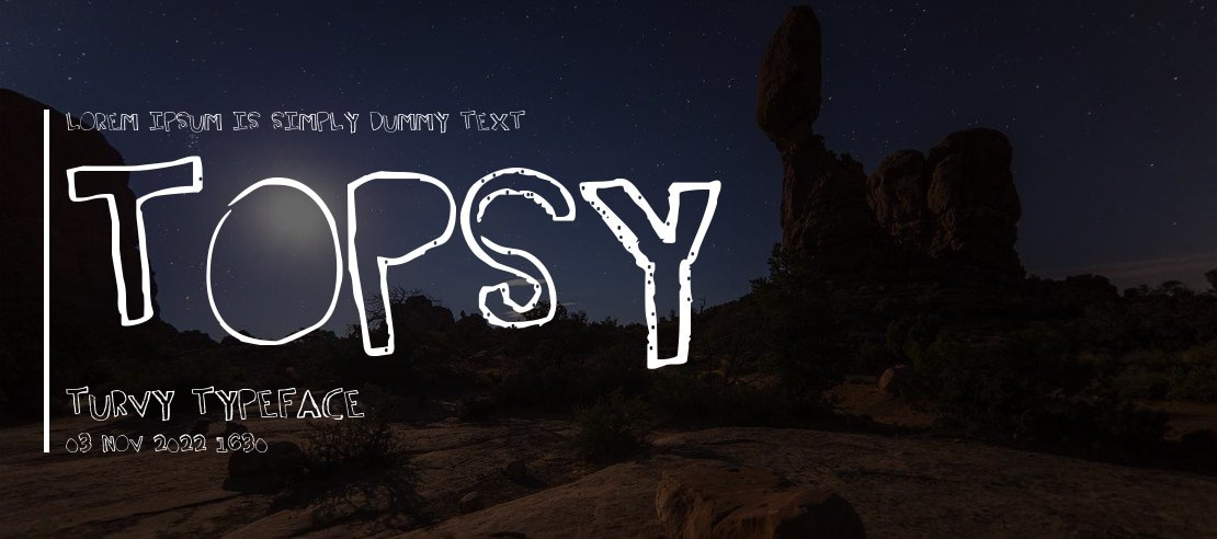 Topsy Turvy Font