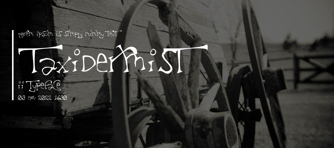 Taxidermist II Font