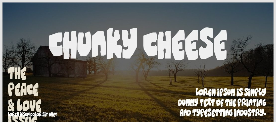 Chunky Cheese Font