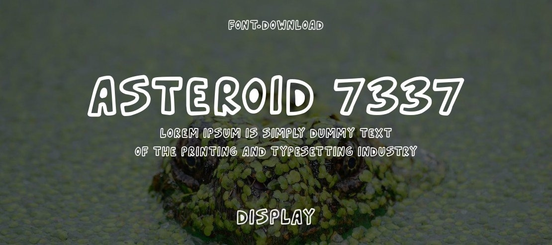 Asteroid 7337 Font