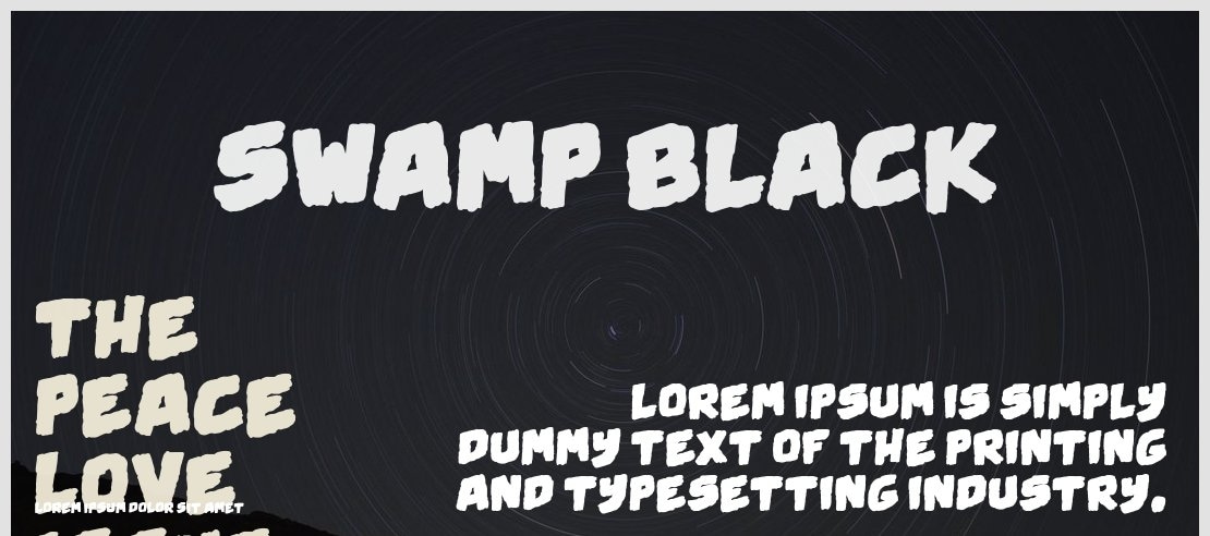 Swamp Black Font