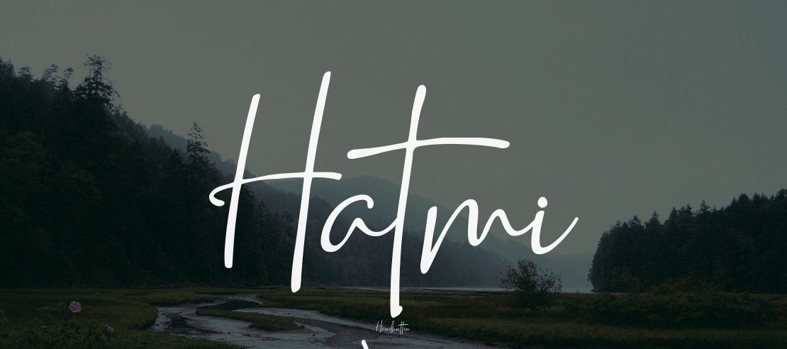 Hatmi White Font