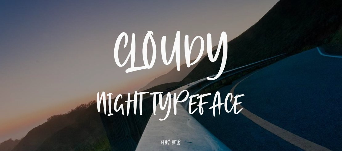 Cloudy Night Font