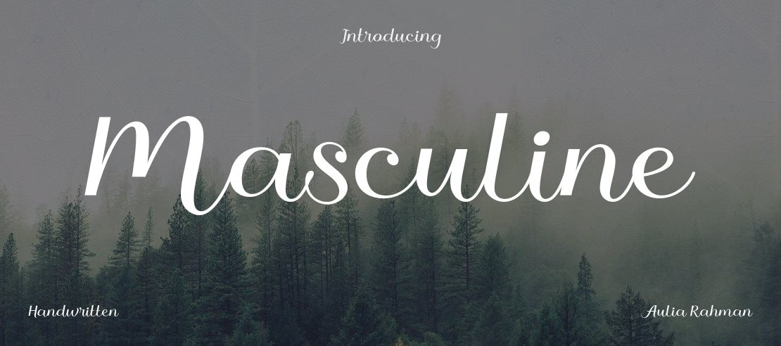 Masculine Font