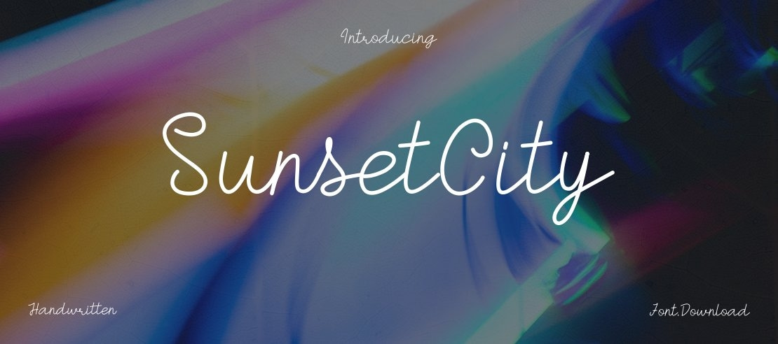 SunsetCity Font