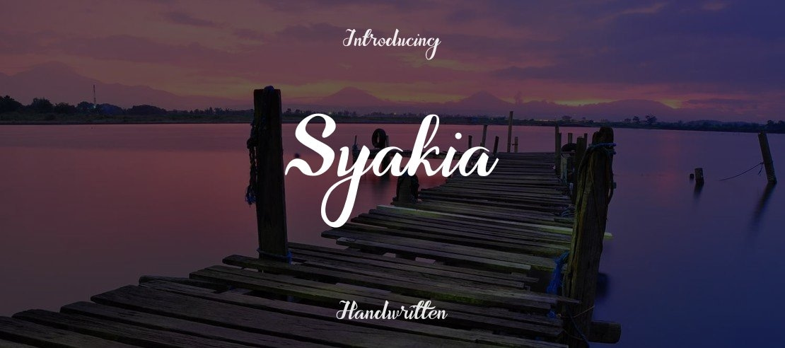 Syakia Font