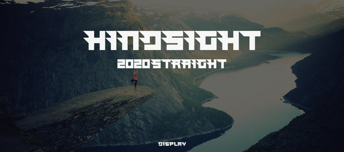 Hindsight 2020 Straight Font Family