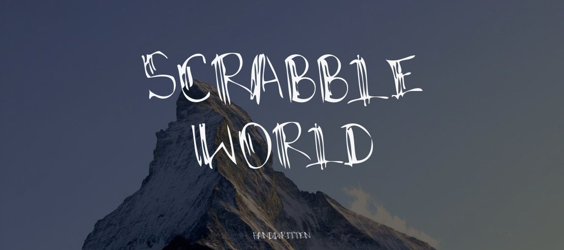 SCRABBLE WORLD Font