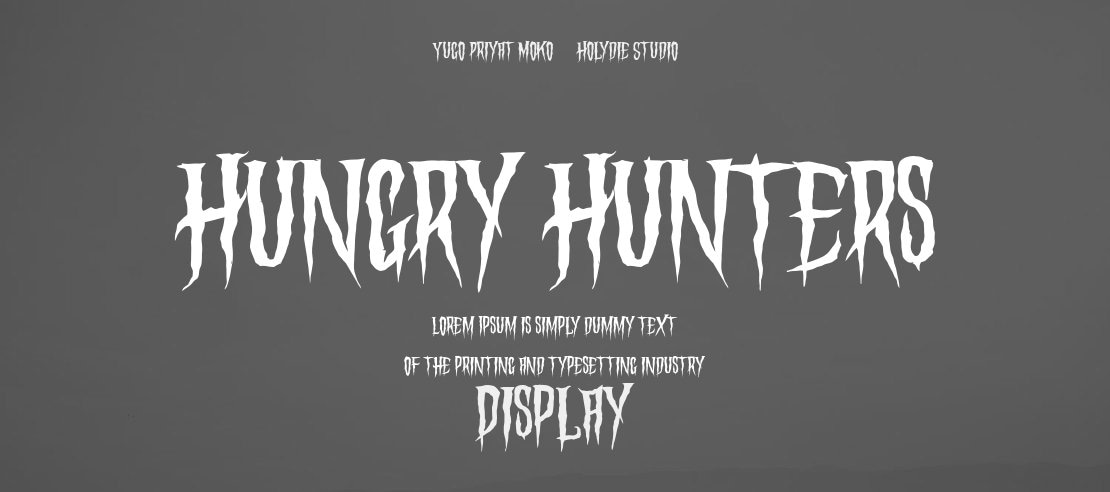 Hungry Hunters Font