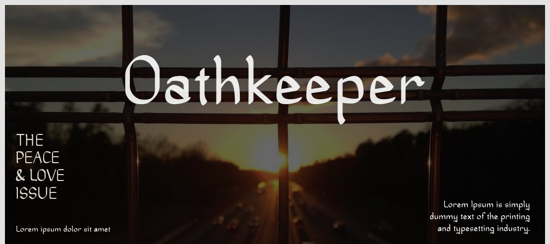 Oathkeeper Font
