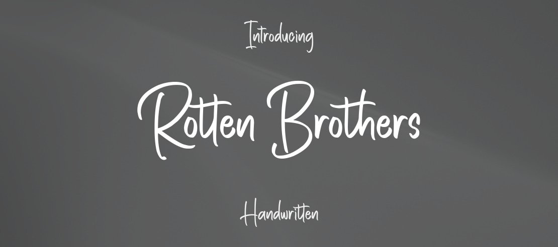 Rotten Brothers Font