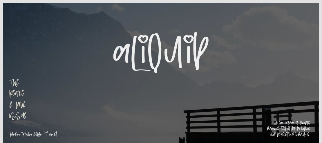 aliquip Font