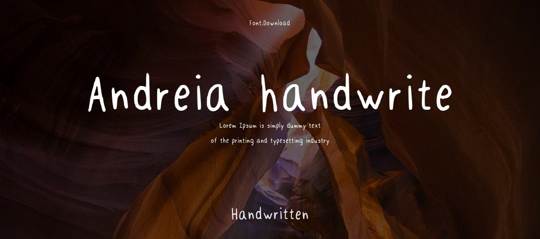 Andreia_handwrite Font