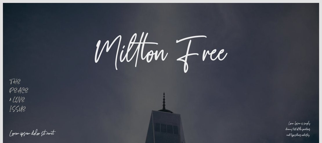 Millton Free Font