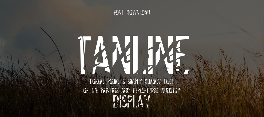 Tanline Font