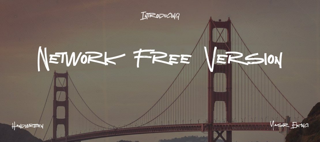 Network Free Version Font