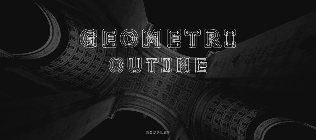 Geometri Outine Font