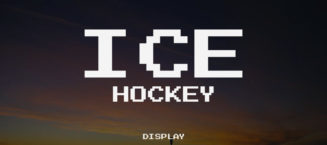 Ice Hockey Font