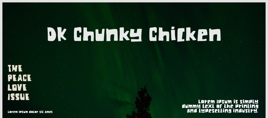 DK Chunky Chicken Font