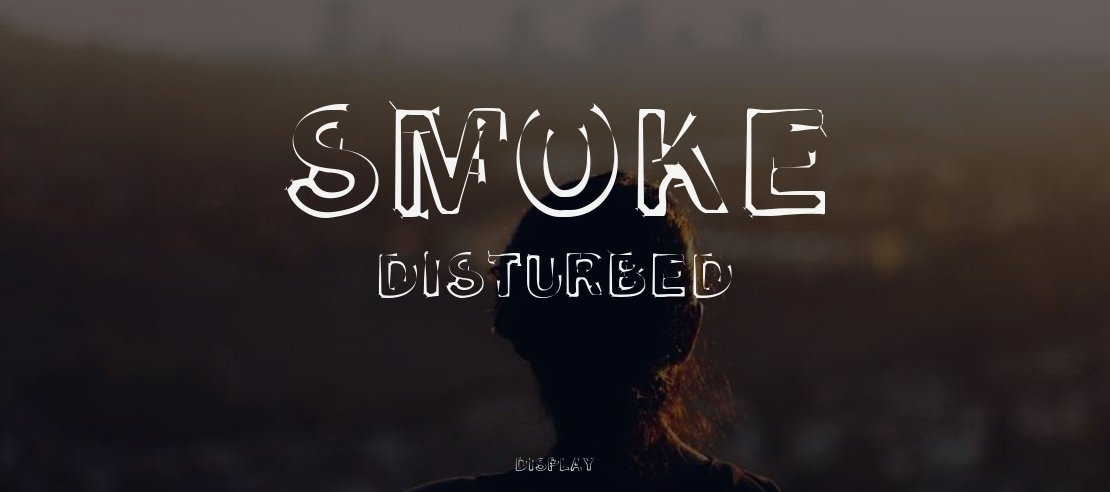 Smoke Disturbed Font