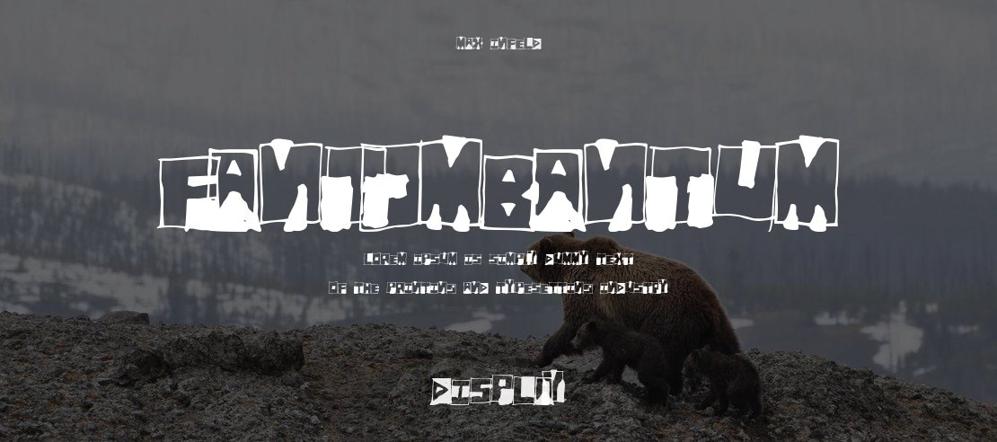 FantomBantum Font