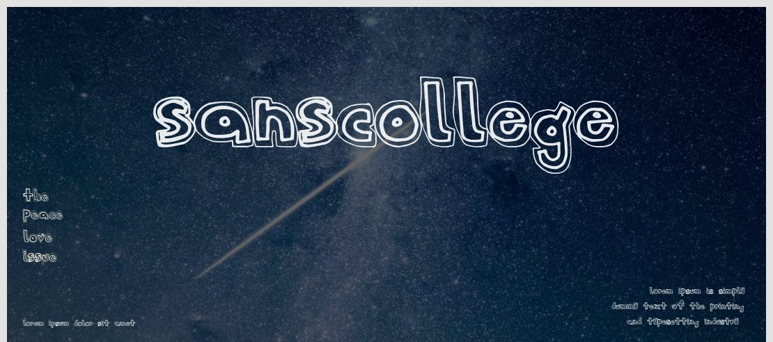 SansCollege Font