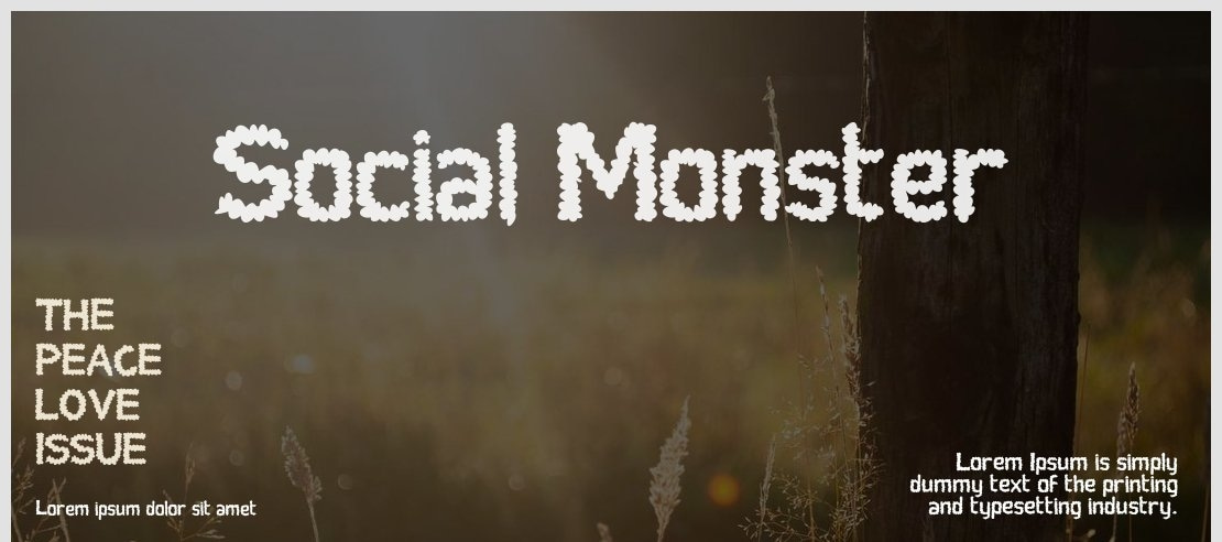 Social Monster Font