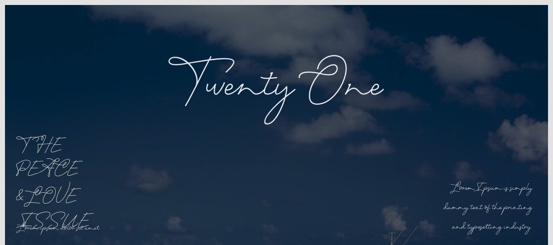 Twenty One Font