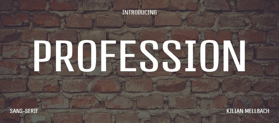 Profession Font