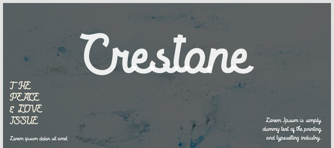 Crestone Font