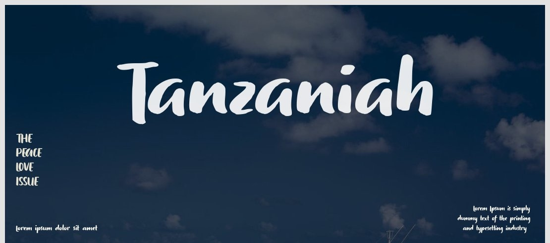 Tanzaniah Font