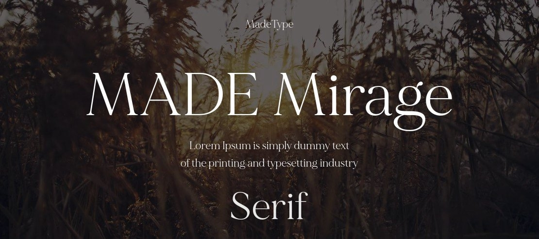 MADE Mirage Font Family