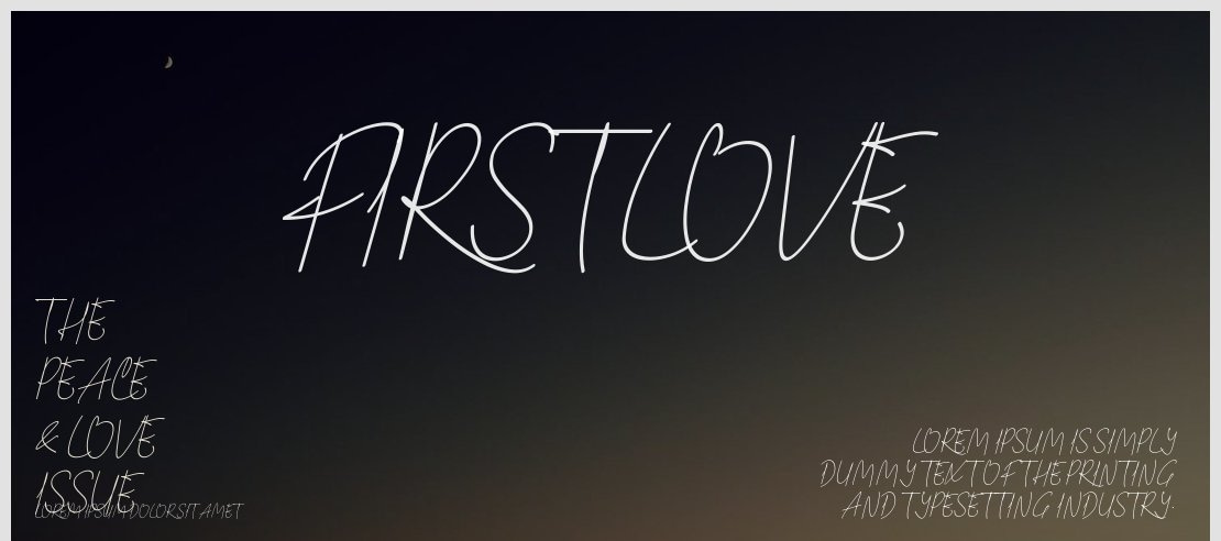 firstlove Font