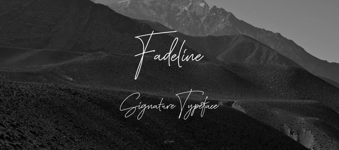 Fadeline Signature Font