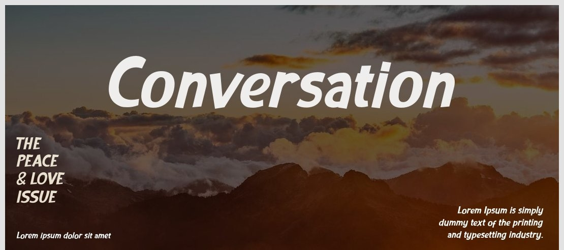 Conversation Font