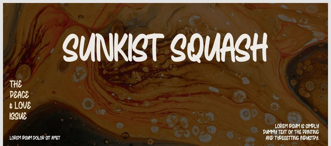 Sunkist Squash Font