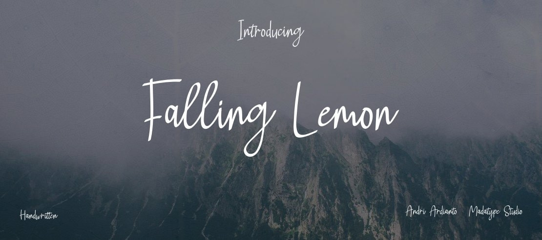 Falling Lemon Font