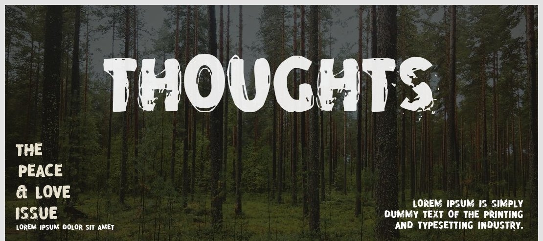 Thoughts Font