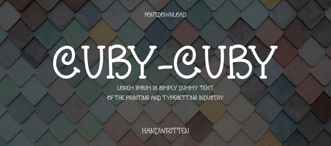 Cuby-Cuby Font