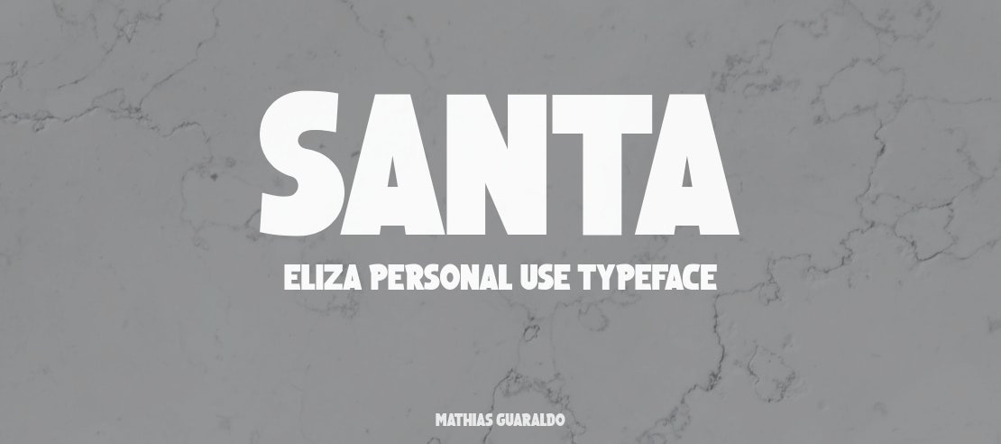 Santa Eliza Personal Use Font