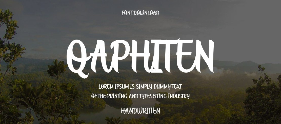 Qaphiten Font