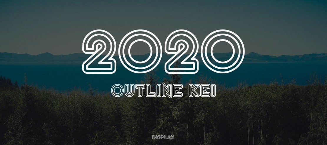 2020 Outline Kei Font