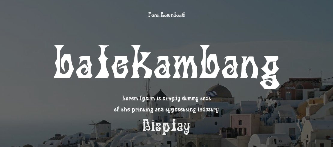 balekambang Font