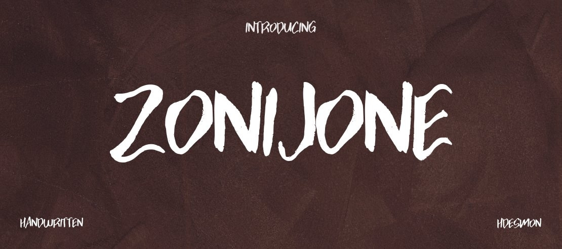 Zonijone Font