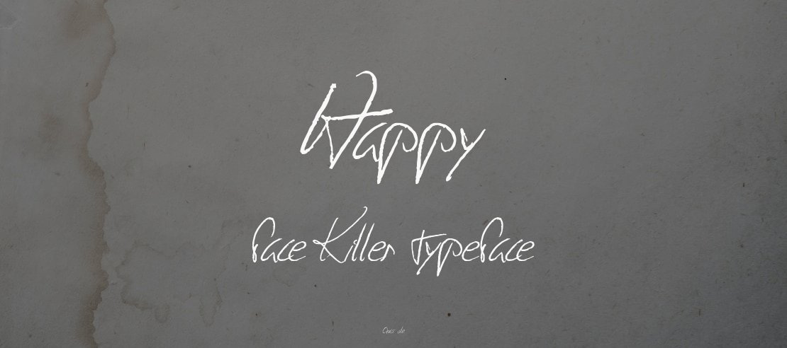 Happy Face Killer Font