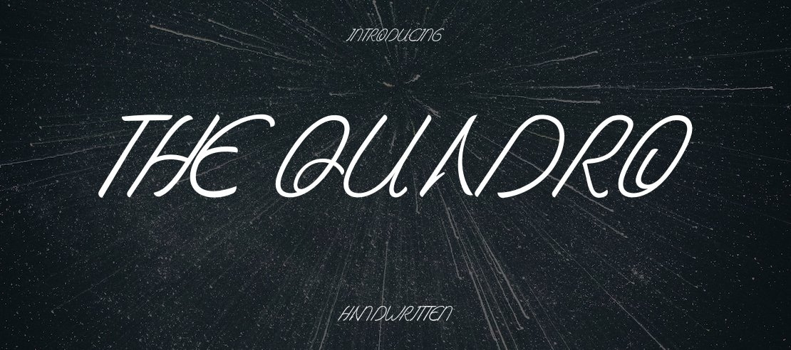 The Quadro Font