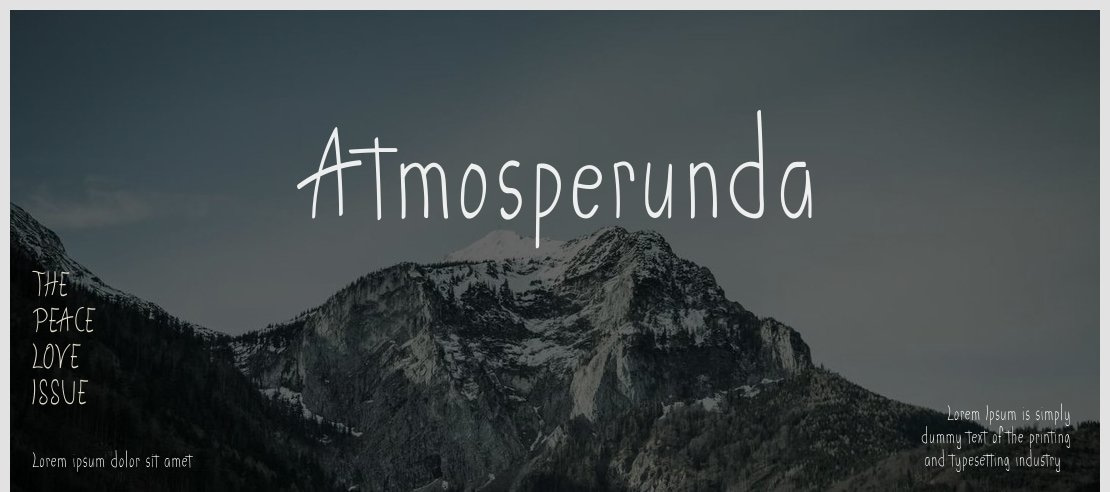 Atmosperunda Font