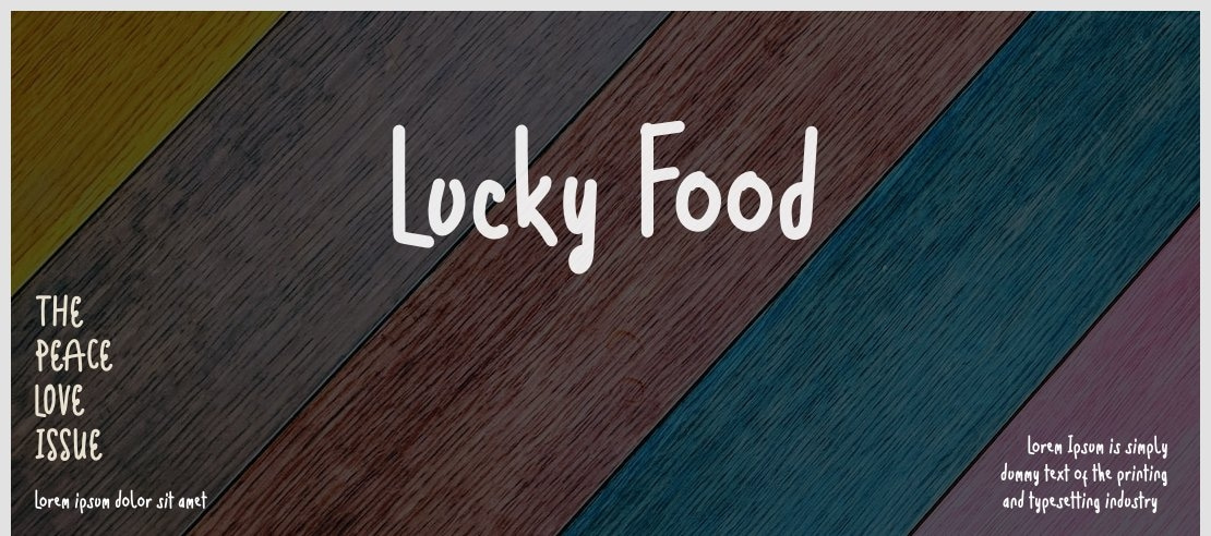 Lucky Food Font