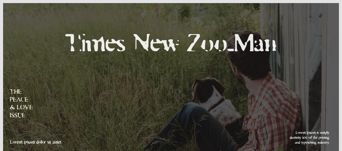 Times New Zoo-Man Font