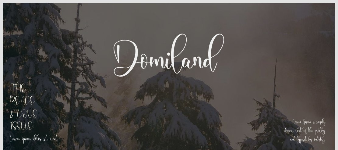 Domiland Font